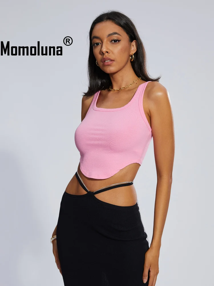 Топ женский с U-образным вырезом и асимметричным подолом |