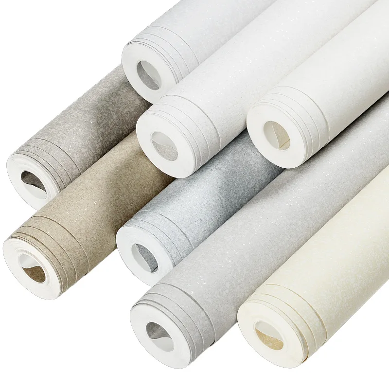 

Wallpap Thickened Non-woven Home Wallpaper Bedroom Living Room Pure Color Modern Minimalist Wallpaper
