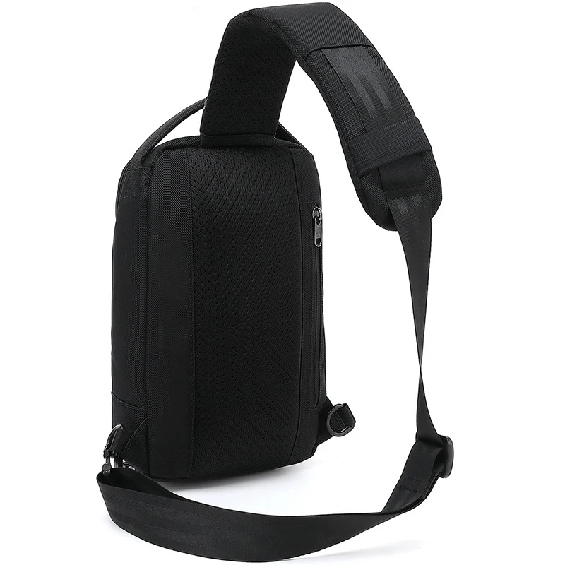 Multi-function Men's Mobile Phone Passport Document Chest Pack New Messenger Bags Outdoor Shoulder Bag Waterproof Polyester