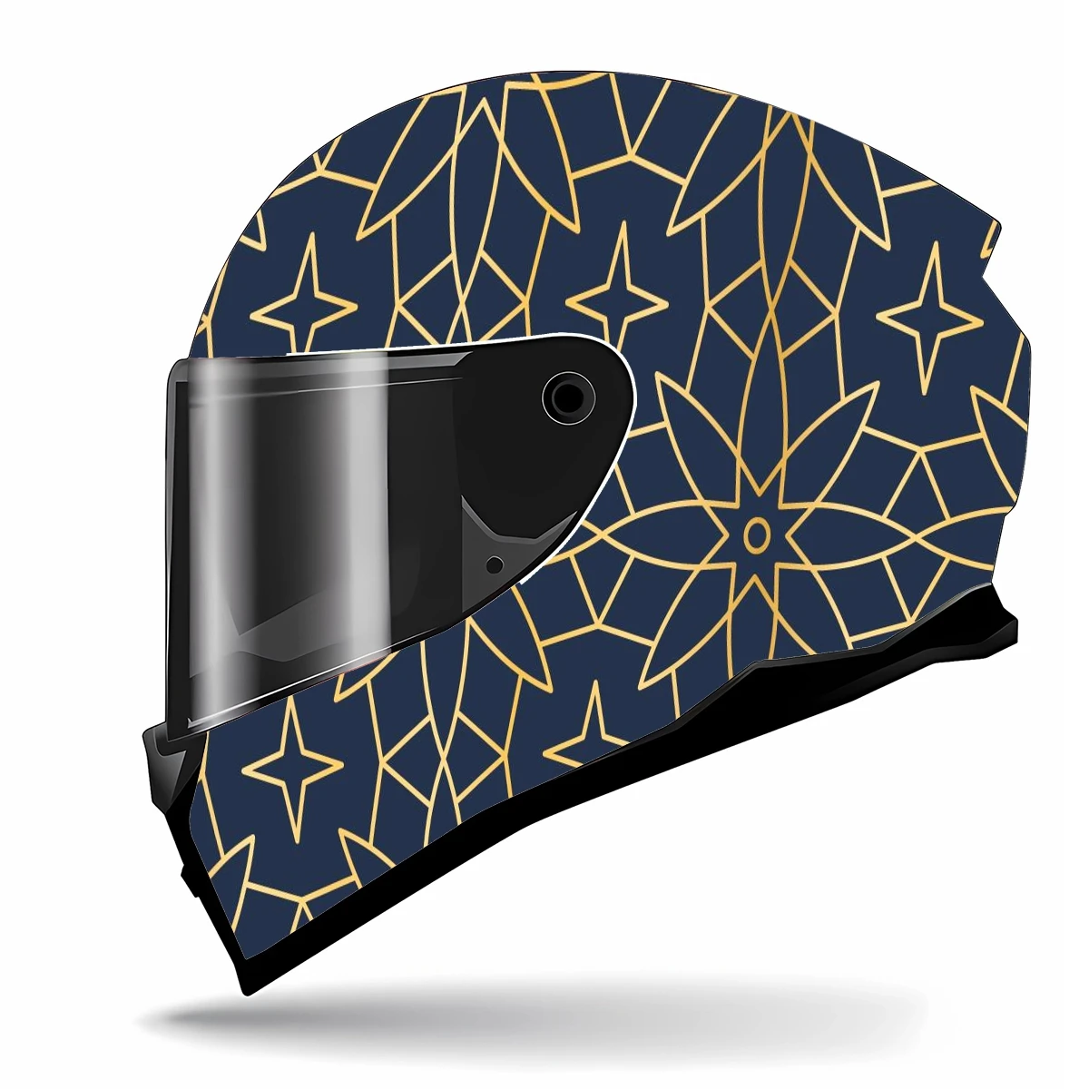 Абстрактное мусульманское искусство Полный Шлем Наклейка на шлем мотоциклетный