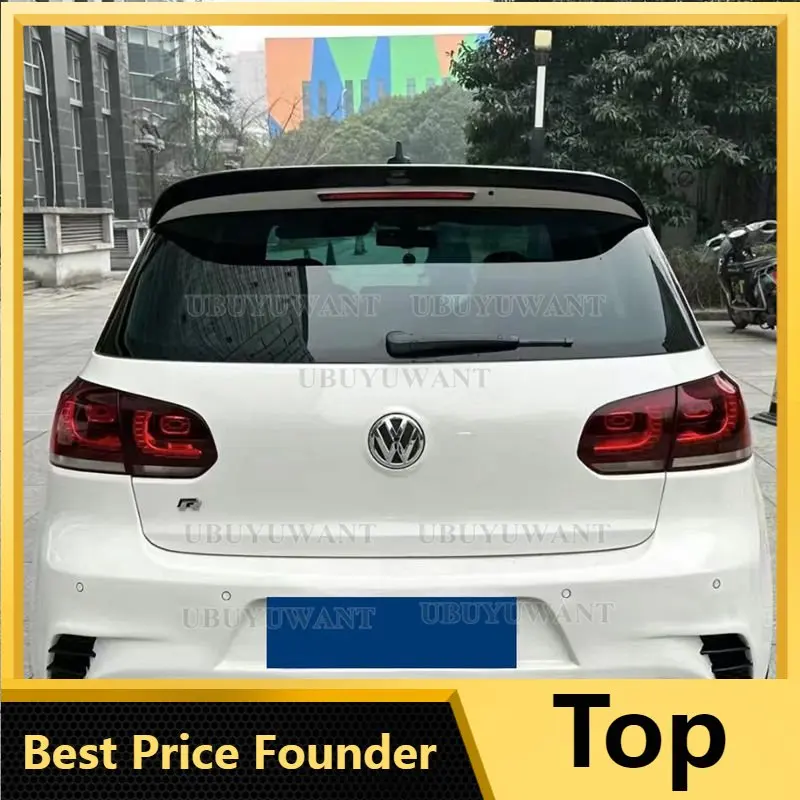 

For Volkswage Golf 6 MK6 2010-2013 Carbon Fiber Rear Spoiler Tail Trunk Boot Wing Cover Car Accessories
