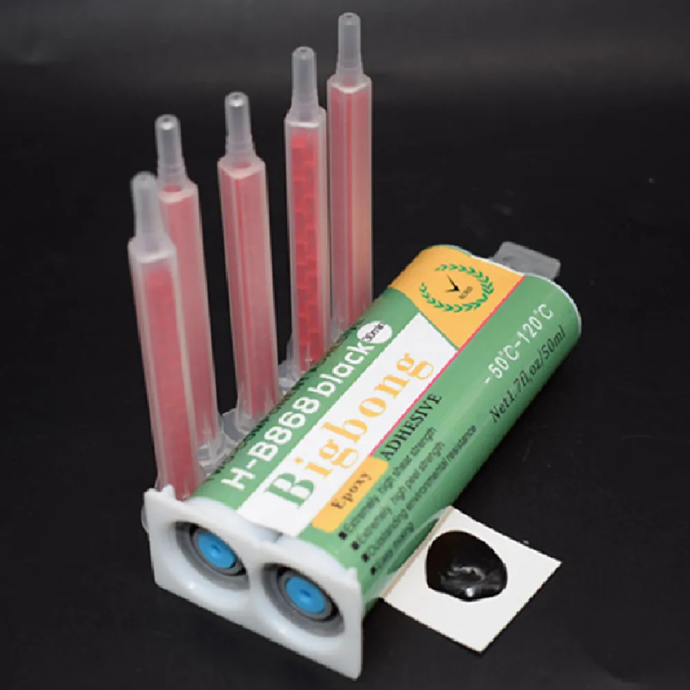 

Черная эпоксидная смола 1:1 50 мл эпоксидный клей эпоксидная смола эпоксидные-50 ℃-120 ℃ & 5 шт. смешивающие сопла аппликатор картридж смешанные ...