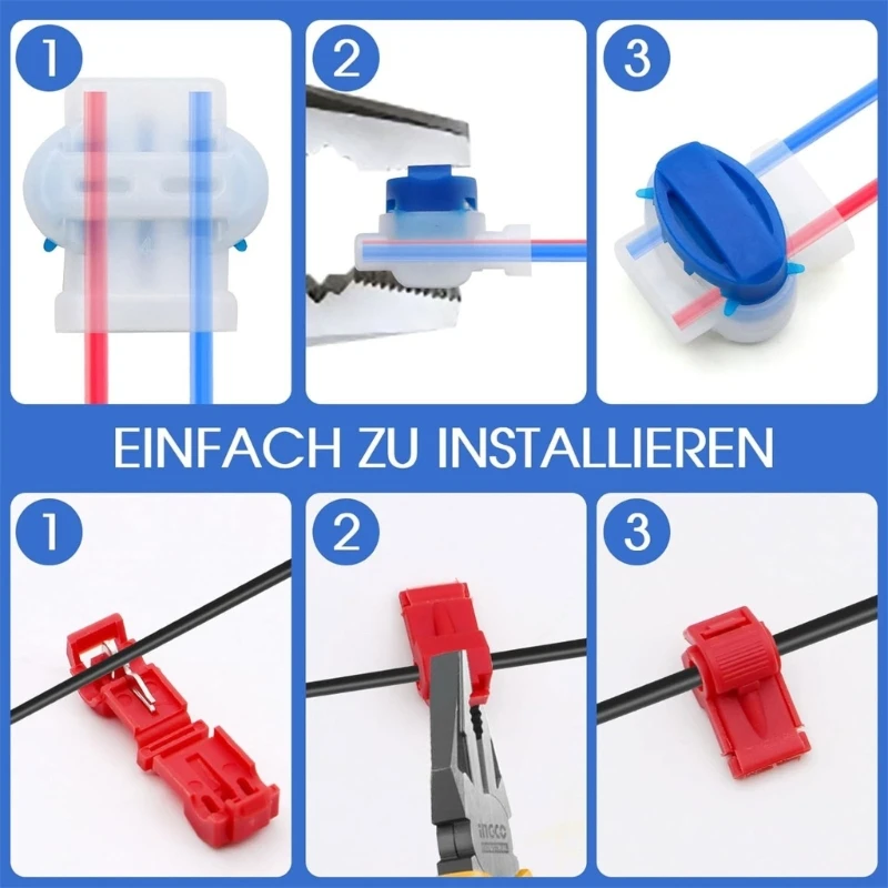 Универсальные аксессуары для кабелей газонокосилки Т-образные разъемы проводов