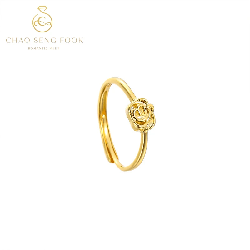 

Женские открытые кольца в виде Розы