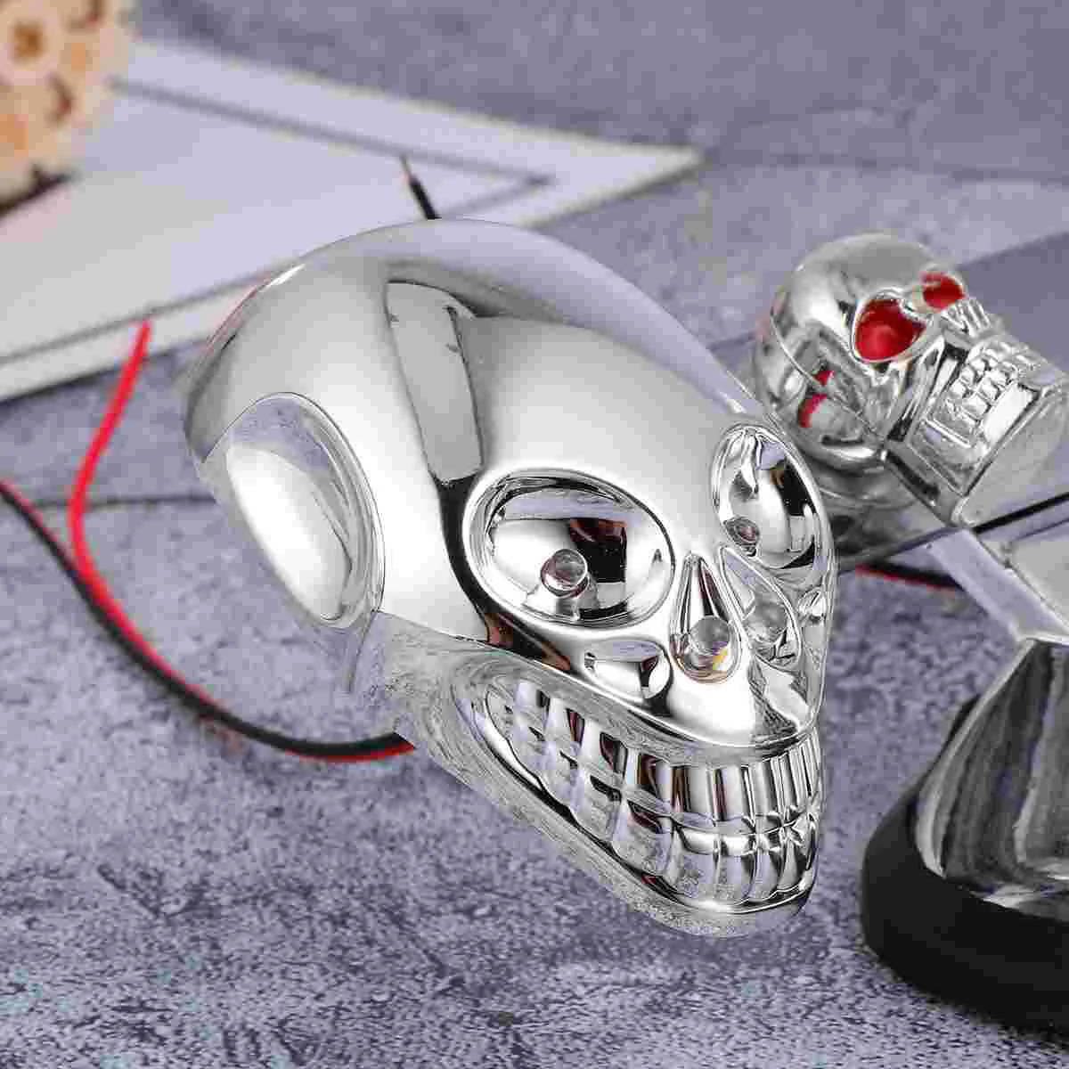 

Motorbike Taillight Funny Decorative Brake Turn Indicator Light Taillight (Electroplating Red and Blue Light)