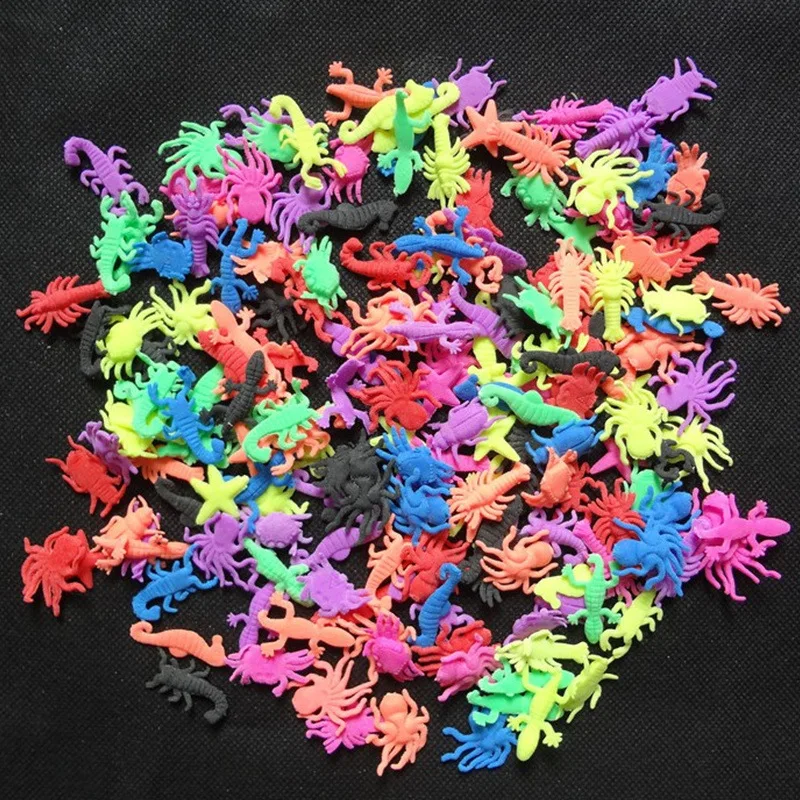 100Pcs/50Pcs Water Growing Toys Ocean Forest Animals Magic Expansion Toys Dinosaur Fish Home Decoration Funny Toys Creative Toys