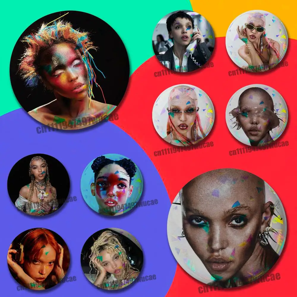 Фото Значок-брошь FKA Twigs Eusexua Room of Fools, круглый, 25 мм, с лазерной гравировкой, на заказ №1