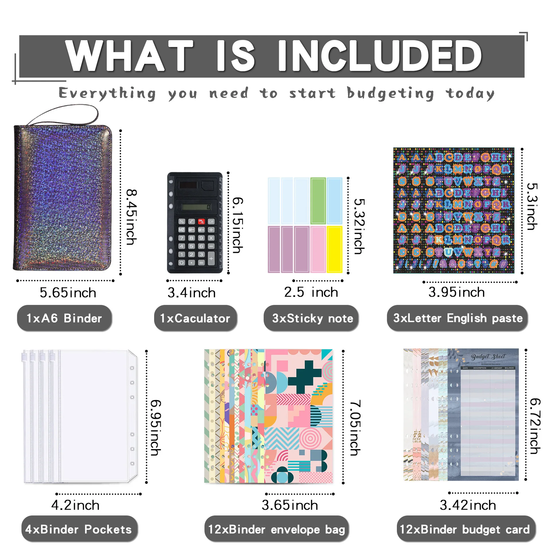 Денежные бюджетные конверты бумажники для женщин 12 листов папки бюджетных