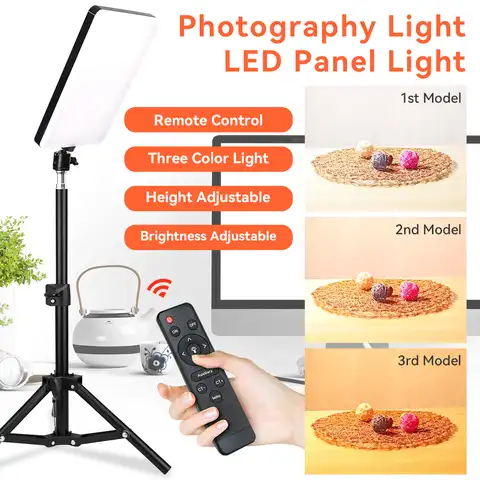 Светодиодная лампа для видеосъемки с профессиональным штативом и пультом дистанционного управления