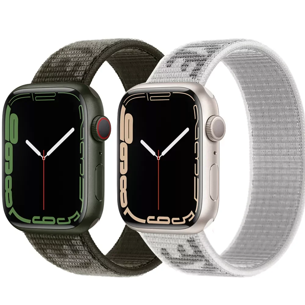 Ремешок нейлоновый для apple watch band 44 мм 40 мм 45 мм 41 мм 38 мм 42 мм 44 мм