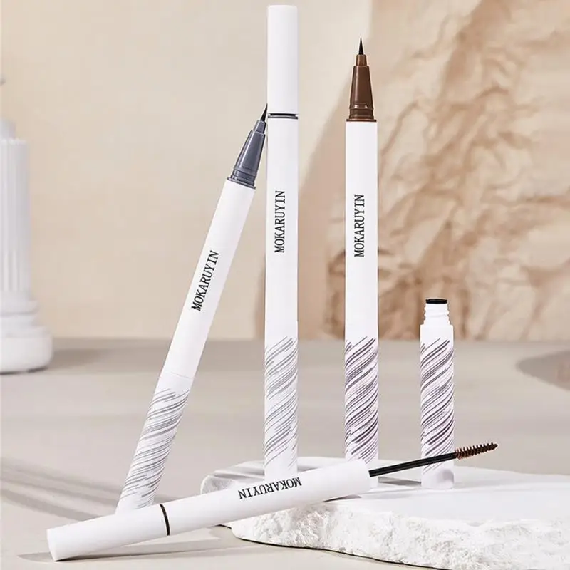 

1/2pcs Double-headed Eyebrow Pencil 2 In 1 Natural Three-dimensional Waterproof Not Easy To Remove Makeup Beginner Eye Makeup