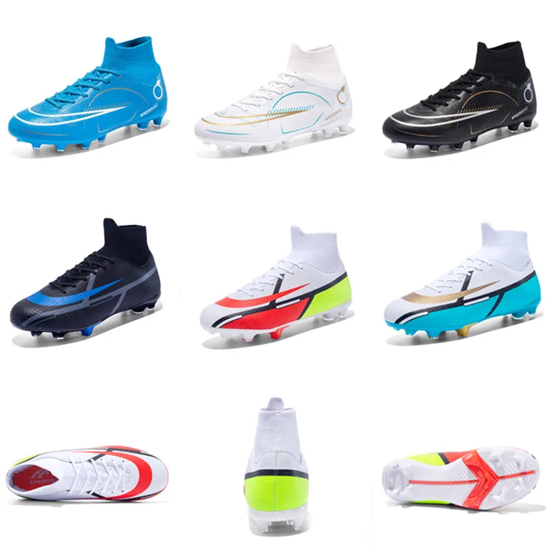 Men's New Arrival Soccer Shoes TF/FG Outsole Non-Slip Football Boots For Adult Children Unisex Outdoor Futsal Trainning Footwear