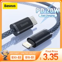 baseus 20w pd usb c cable for iphone 13 pro max fast charging usb c cable for iphone 12 mini pro max data usb type c cable