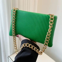 niche design leather stripe shoulder luruxy underarm small crossbody bags for women envelope bags vip high quality purses ins