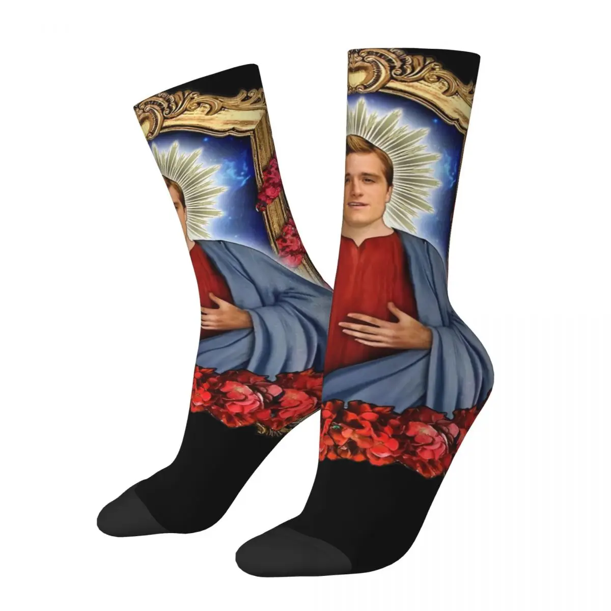 

Saint Josh Hutcherson Crew Socks for Women Men Accessories All Season Funny patterns Soft Long Socks Sweat Absorbing