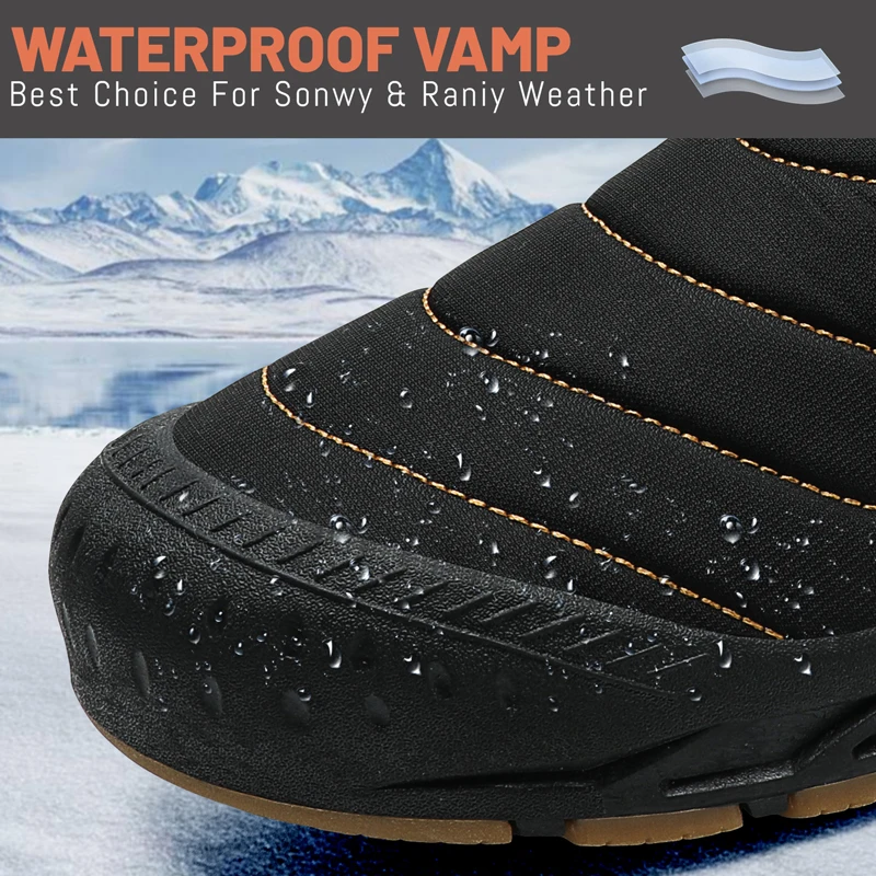 Waterproof Man Hiking Boots Keep Warm Snow Botas Hombre Winter Boot Outdoor Sneakers For Women 2022 New Antiskid Hunting Shoes