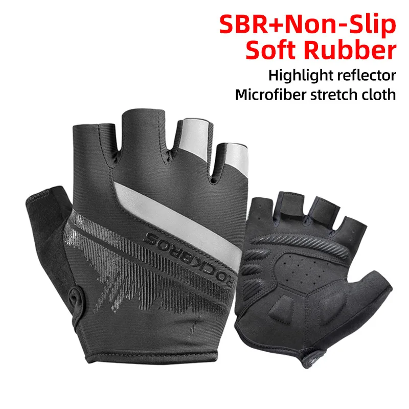 

Велосипедные перчатки с открытыми пальцами, противоударные износостойкие дышащие дорожные велосипедные перчатки, мужские женские спортив...