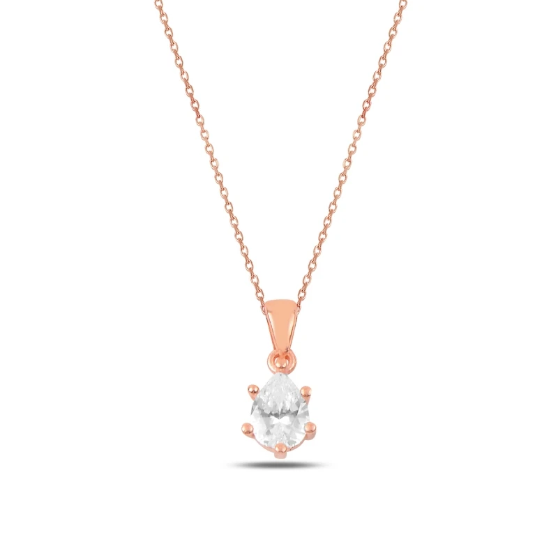 ?? シルバー925ジルコンキュービックジルコニアソリティアペンダント