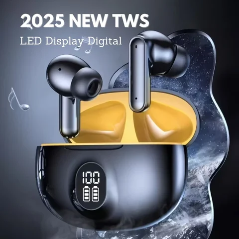 Беспроводные гарнитуры 895B Bluetooth наушники 5,3 наушники светодиодный дисплей мощности TWS спортивные наушники с микрофоном для смартфонов