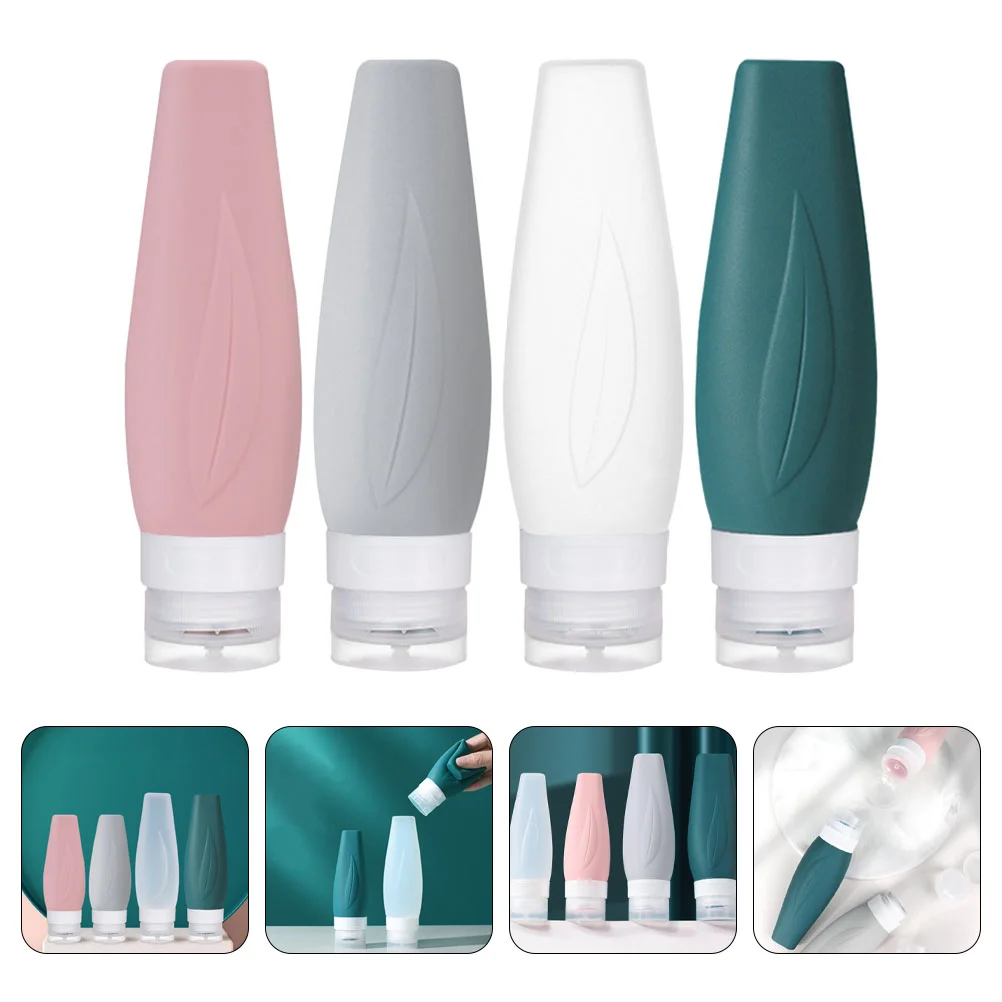 

Silica Gel Bottle Sub Bottles Refillable Travel Makeup Containers Supplies Silicone Bottled Small Packing Squeeze