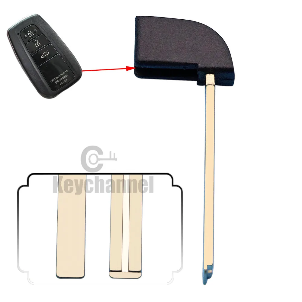 Keychannel 10 шт. TOY48 TOY40 автомобильный ключ пустой умный дистанционный аварийный лезвие вставка дверной ключ для Toyota Corolla Camry Camry Lexus