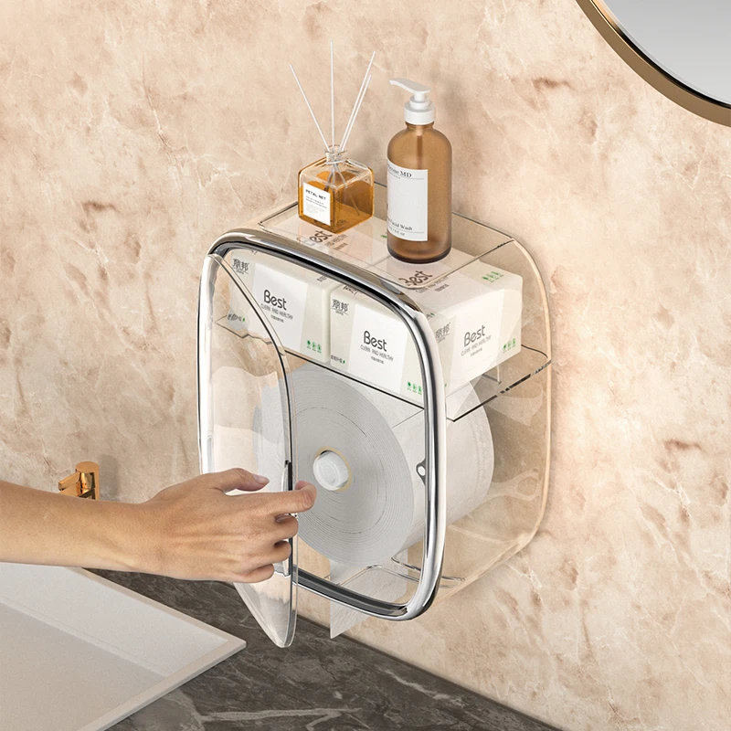 

Water Proof Bathroom Tissue Box Paper Towel Holder Toilet Accessories White Toilet Paper Holder Paper Towel Holders For Kitchen