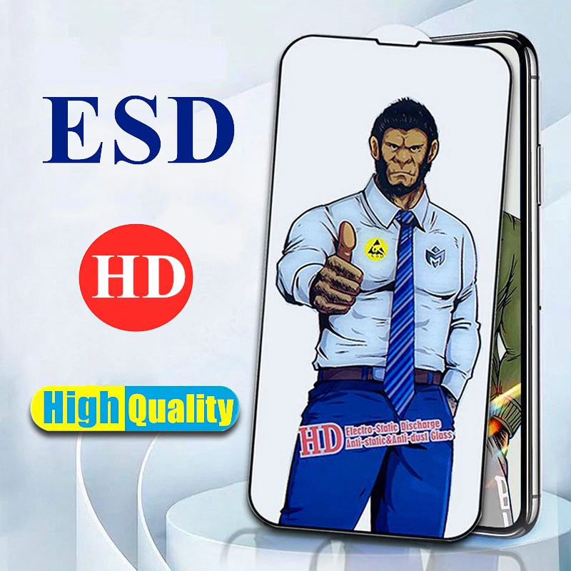 

ESD Tempered Glass for IPhone 14 Pro Max Screen Protector for IPhone 12 13 PRO Mini SE 7 8 Plus X XS MAX XR High Quality Glass