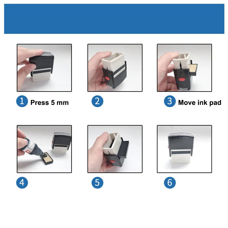 Штамп с индивидуальным адресом максимальный текст 6-линейный самокрасочный
