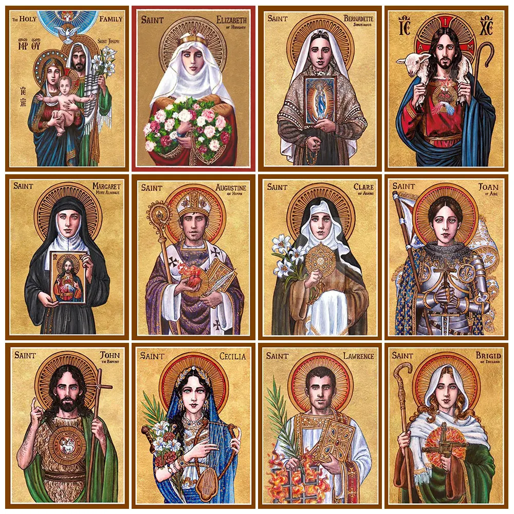 

Алмазная живопись Religon Saint, новая коллекция, полная Алмазная вышивка с Иисусом, мозаика, наборы для вышивки крестиком, картина, домашний деко...