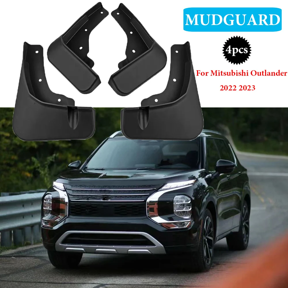 

4X Car Accessories New upgrade Mudflpas For Mitsubishi Outlander 2022-2023 Mudguards Fender Mud Flap Guard Splash Mudguard