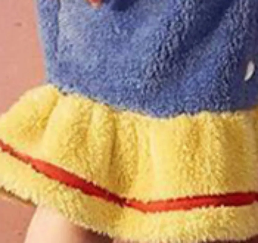 Child Winter Thin Nightgown Suit Length To Shank Polyester Warm Comfortable Cartoon Animal Leisure Wear With A Bowknot Headwear