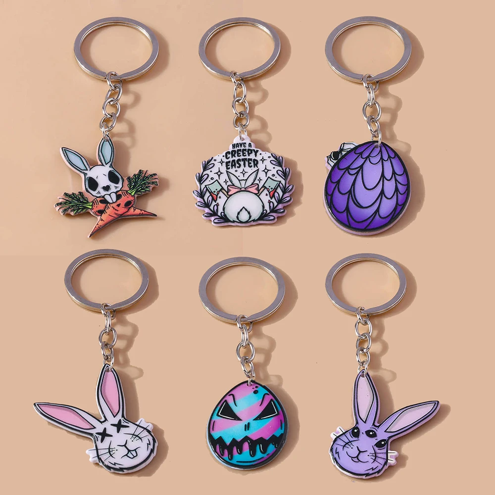 Aihua акриловый брелок на Пасху для женщин пасхальные яйца кролик подвески девочек