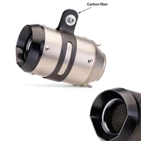 51mm motorcyle exhaust pipe carbon fiber exhaust silencer with catalyst for z900 z1000 s1000rr gsxr750 r6