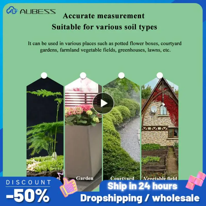 

1/2/3PCS Tuya Zigbee Wireless Soil Moisture Meter Temperature Humidity Tester Plant Monitor IP67 Waterproof Detector For Garden