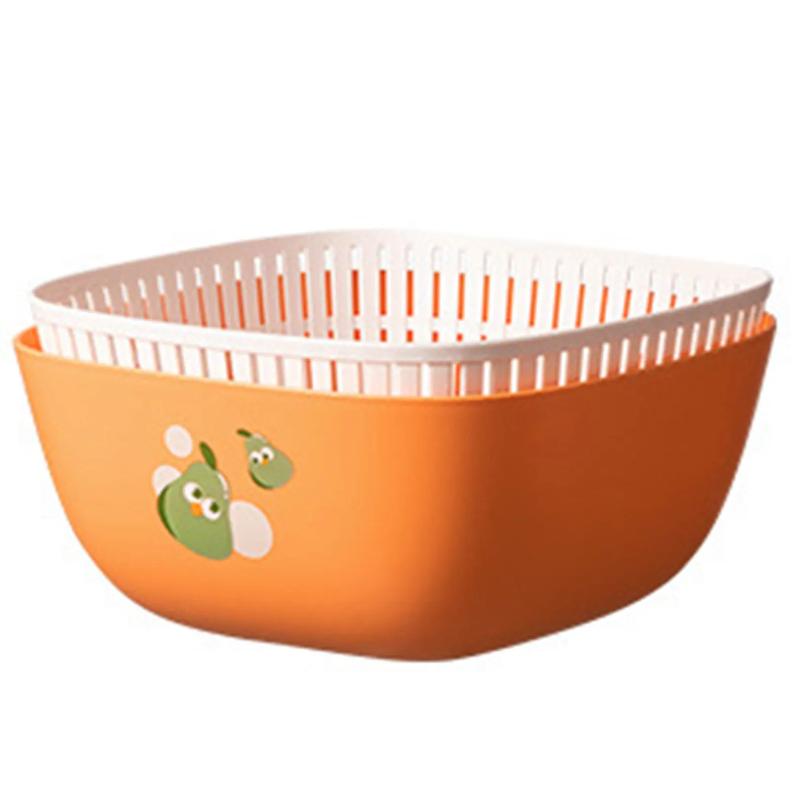 

Plastic Double-Layer Kitchen Drain Basket Multifunctional Filter Basket