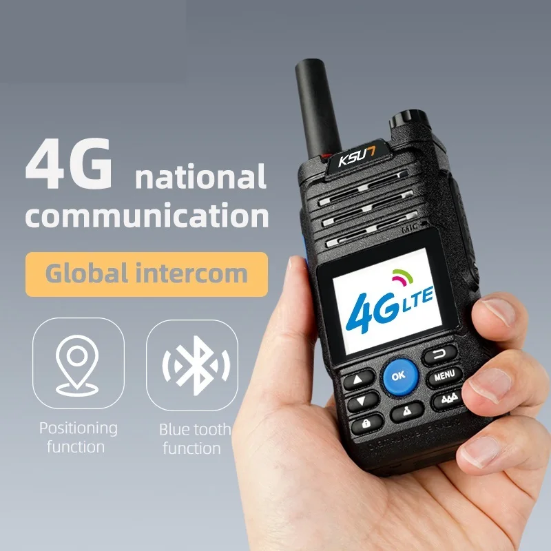 

Zello Walkie Talkie 4g Radio With Sim Card Blue tooth Long Range Two Way Radio Walkie Talkie Profesional Powerful KSUN ZL10