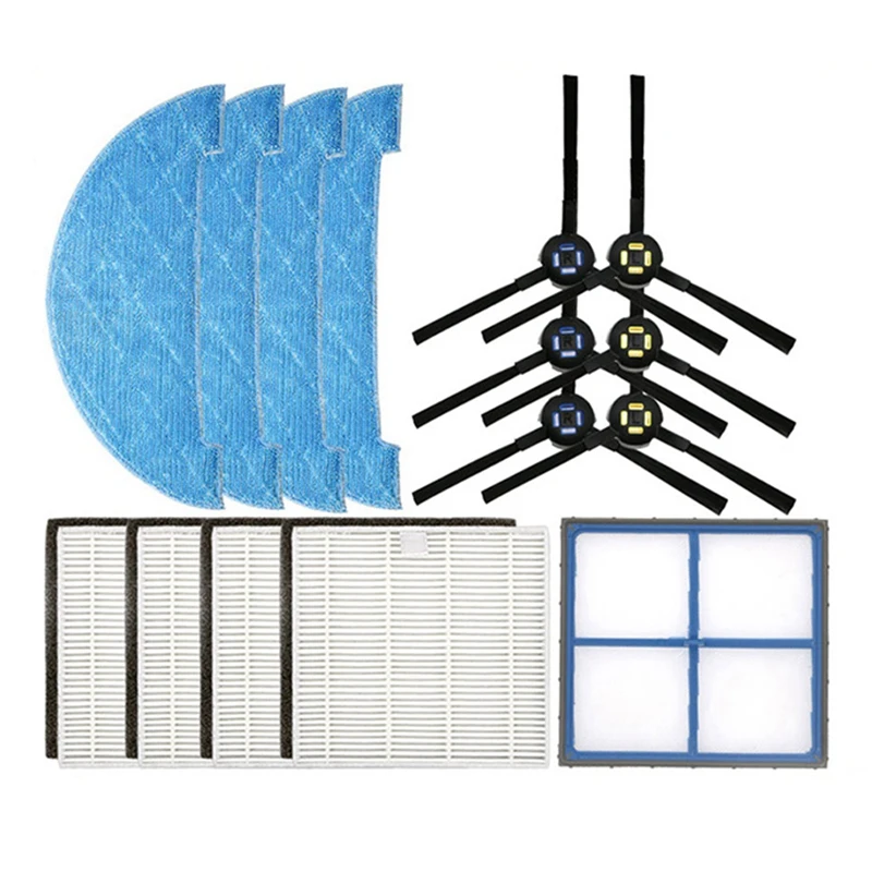 

For Ilife Chuwi V8 V8S Plus X750 X800 X785 V80 Max Side Brush Hepa Filter Mop Robot Vacuum Cleaner Replacement Kits
