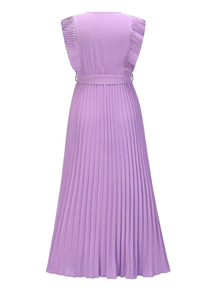 Женское пляжное платье в европейском стиле элегантное модное Плиссированное