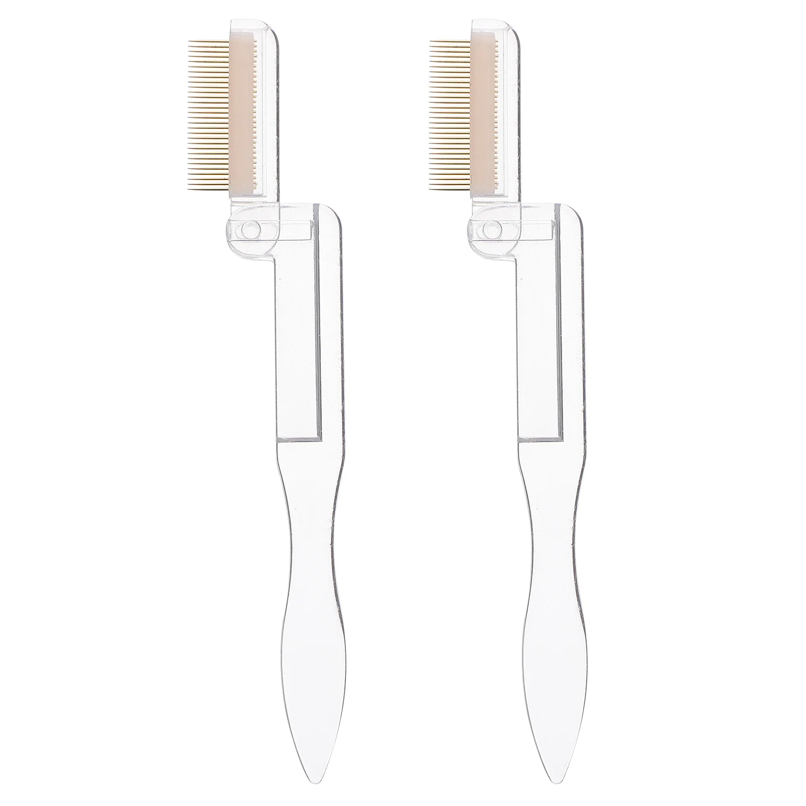 

Comb Eyebrow Eyelash Brush Folding Combs Lash Mini Grooming Makeup Tools Separator Collapsible Tool Metal Lift Curlers Foldable