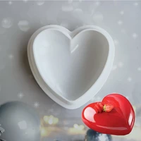 valentines day heart silicone cake mold for diy chocolate mousse jelly pudding pastry ice cream dessert bread bakeware pan tool