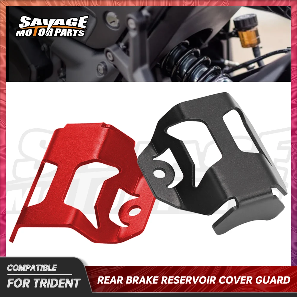 

For Trident 660 2020-2022 2021 Rear Brake Reservoir Cover Guard Motorcycle Accessories Oil Hydraulic Fluid Cup Cap Protector