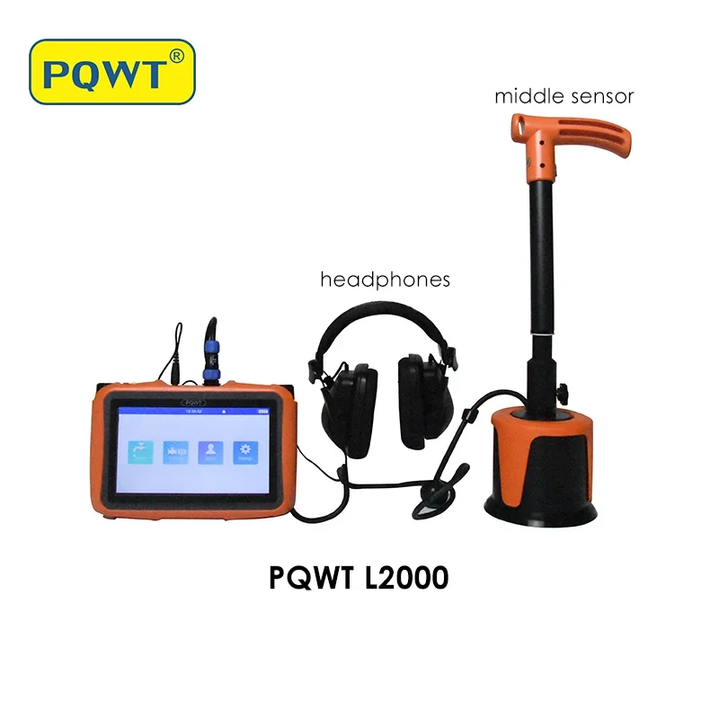 

PQWT-L2000, лидер продаж, обнаружение утечки воды, Электрический измеритель утечки подземной водопроводной трубы 5 м