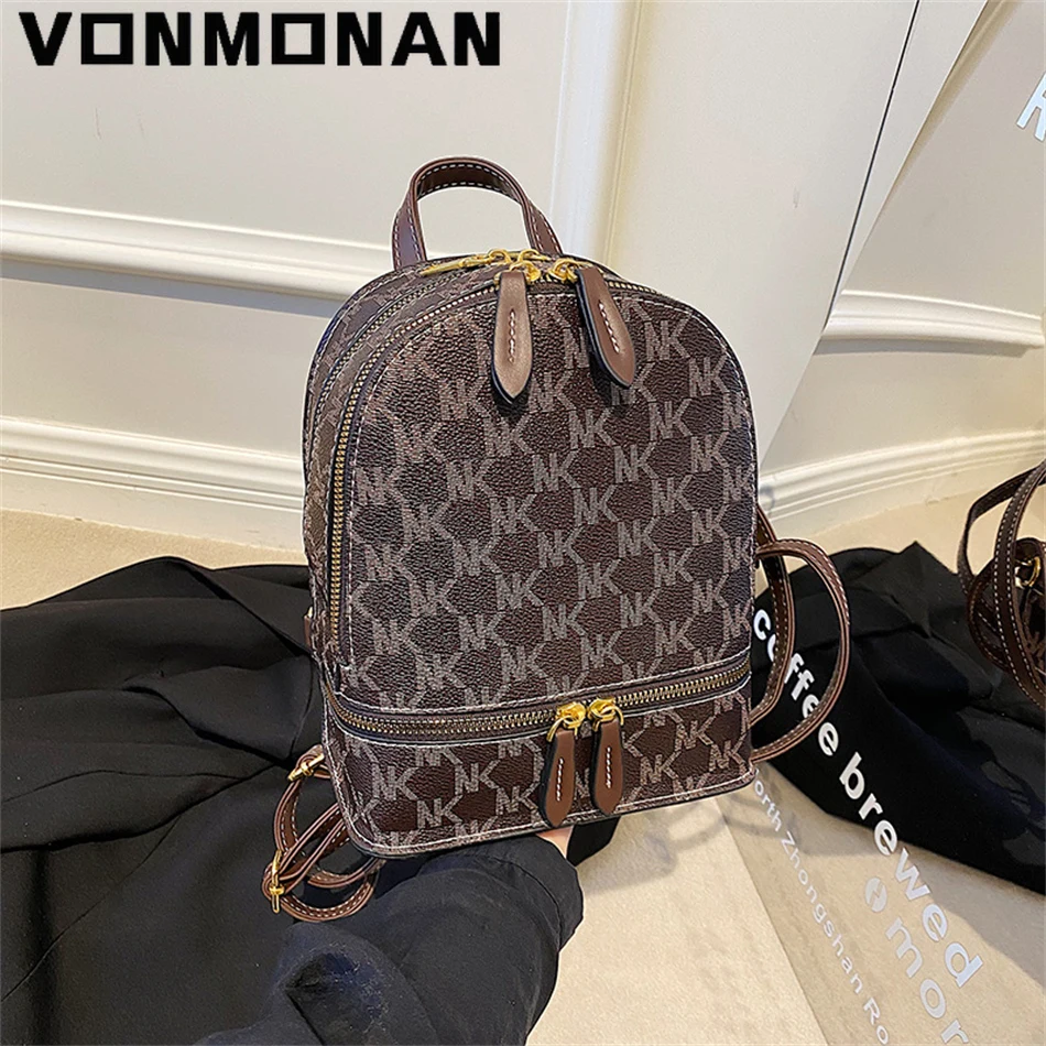 

Женские модные рюкзаки 2022, кошельки для девочек-подростков, повседневный высококачественный кожаный рюкзак, дорожная сумка через плечо, же...