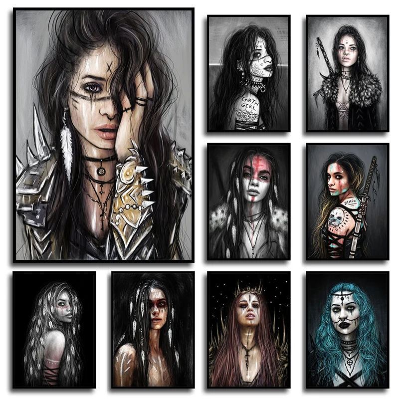 Настенная картина &quotТемная Готическая Татуировка&quot