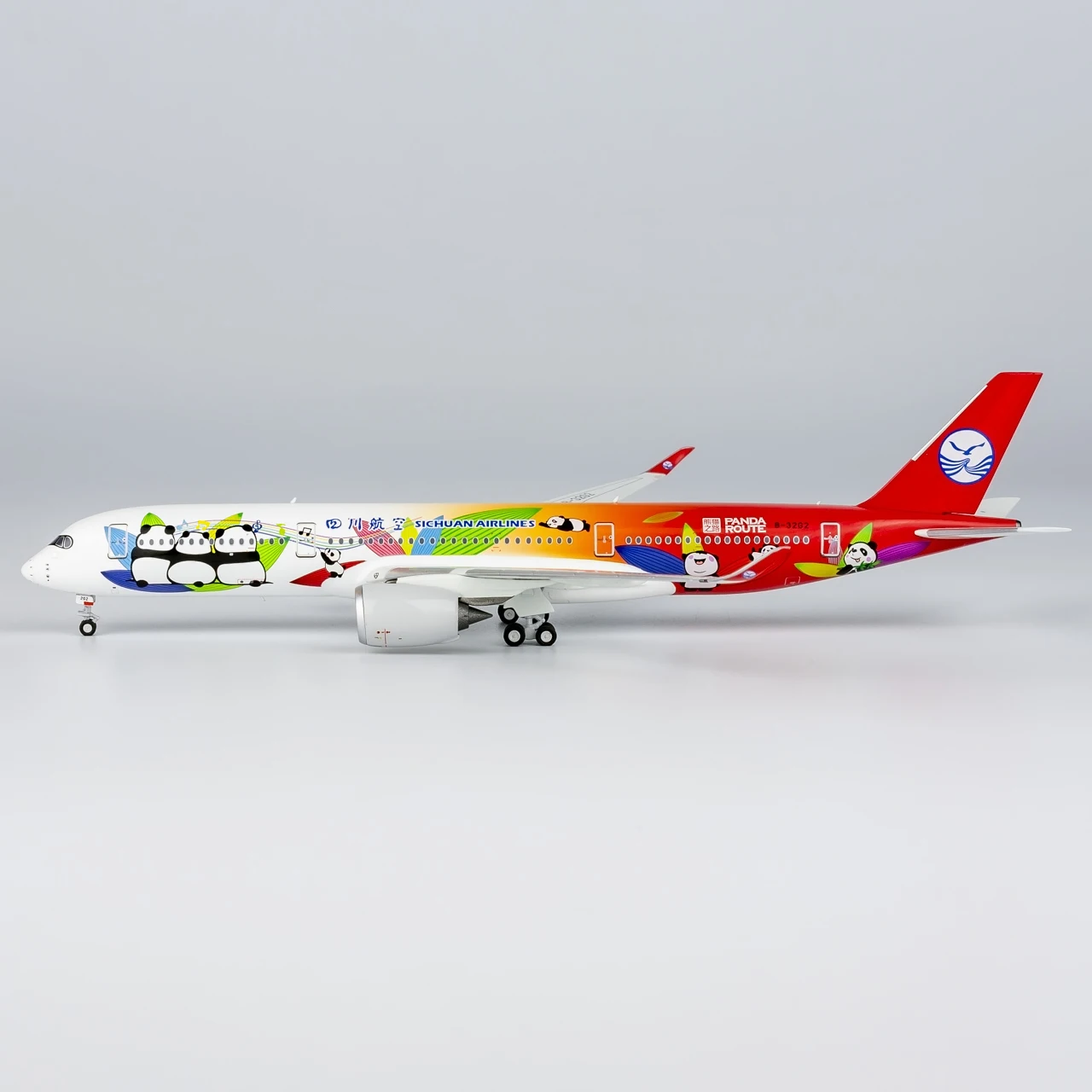 39081 Коллекционный самолет из сплава в подарок модель NG 1:400 Sichuan Airlines Airbus A350-900 литая