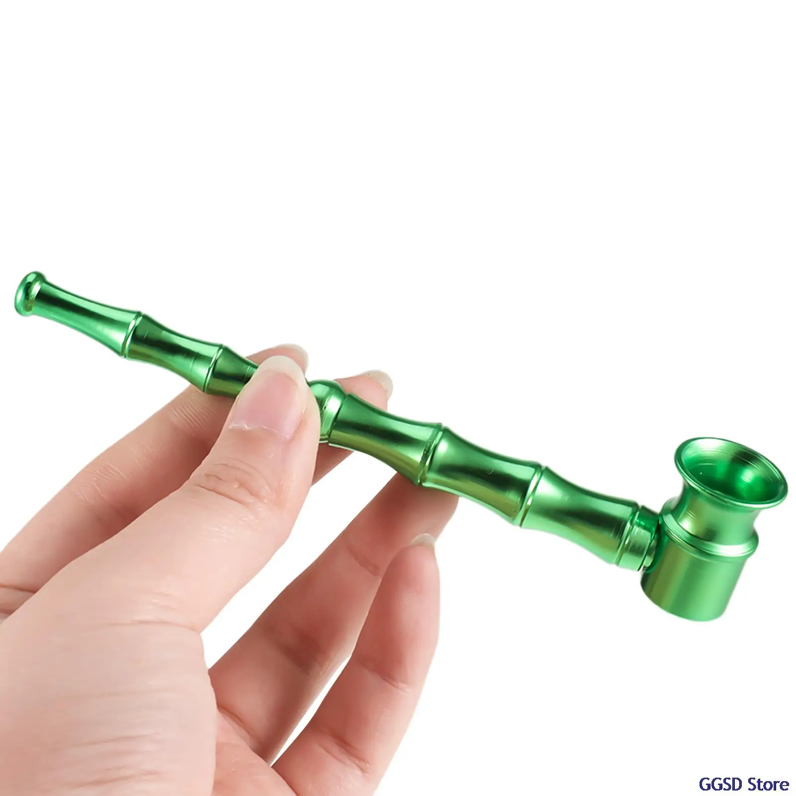 

Mini Bamboo Tobacco Tube Stems Smoke Metal Pipes Portable Smoking Pipe Herb Tobacco Pipes Cigarette Holder Smoking Accessories