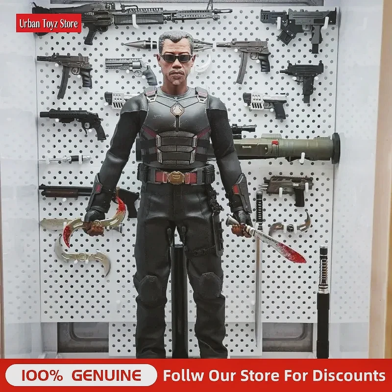 Фото В наличии оригинальные фигурки HOTTOYS HT 1/6 MMS791 Blade, коллекционная модель Marvel Deadpool и Wolverine, игрушка, подарок на день рождения №5
