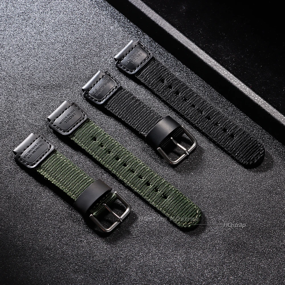 Фото Нейлоновый парусиновый ремешок 18 мм для Casio W800H, спортивный браслет для AE-1200WH/SGW-300/AQ-S810W F91W MRW-200H, сменный браслет №4