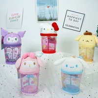 kawaii sanrios storage bag mymelody cinnamoroll cartoon cute cup shape ornament bag anime creative bag girl birthday gift