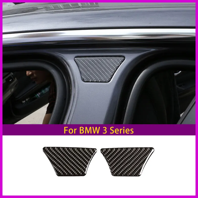 

For 2005-2012 Bmw 3 Series E90 Car Center Pillar Groove Decoration Sticker Protective Sticker Real Carbon Fiber (Soft) fast ship